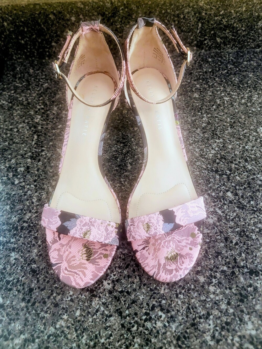 Kelly Katie Pink & Black Heels